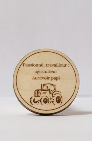 Palet funéraire thématique personnalisé en bois massif avec adhésif