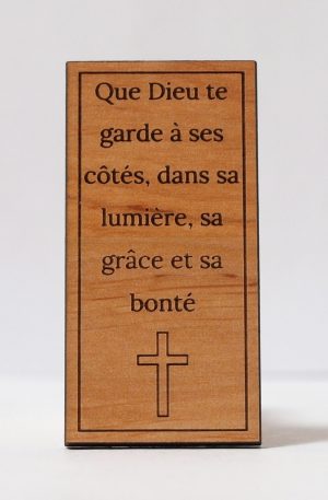 Amulette funéraire adhésive en bois d'aulne massif