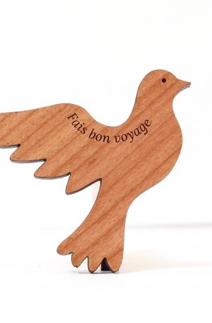 Talisman funéraire  en bois de cerisier massif