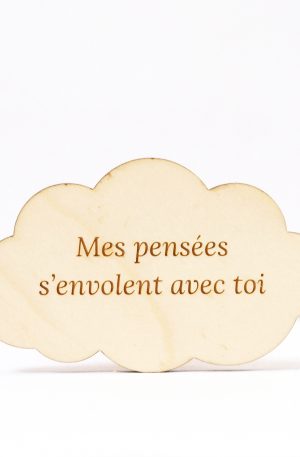 Talisman funéraire en bois massif d'érable