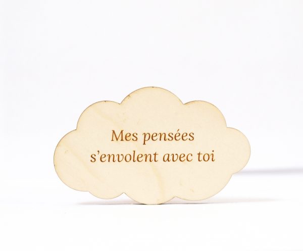 Talisman funéraire en bois massif d'érable